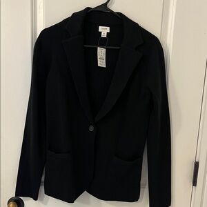 J. Crew Women's Navy Sweater Blazer